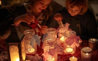 Winter Solstice Lantern Jars