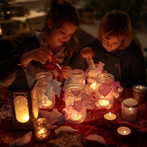 Winter Solstice Lantern Jars
